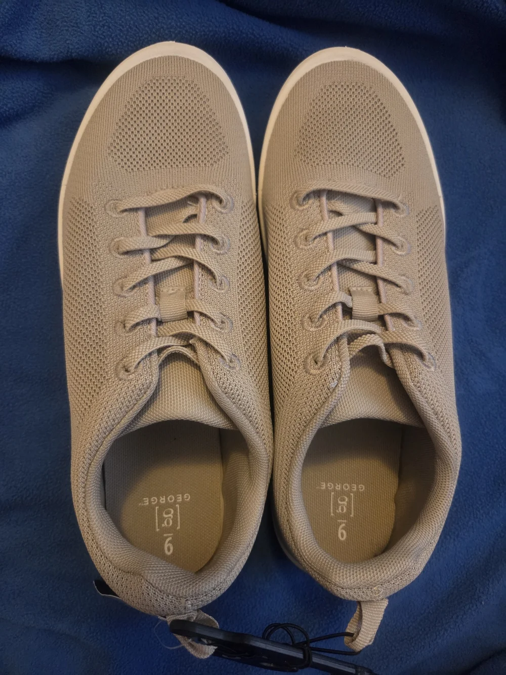 George Men's Knit Casual Sneakers in Beige